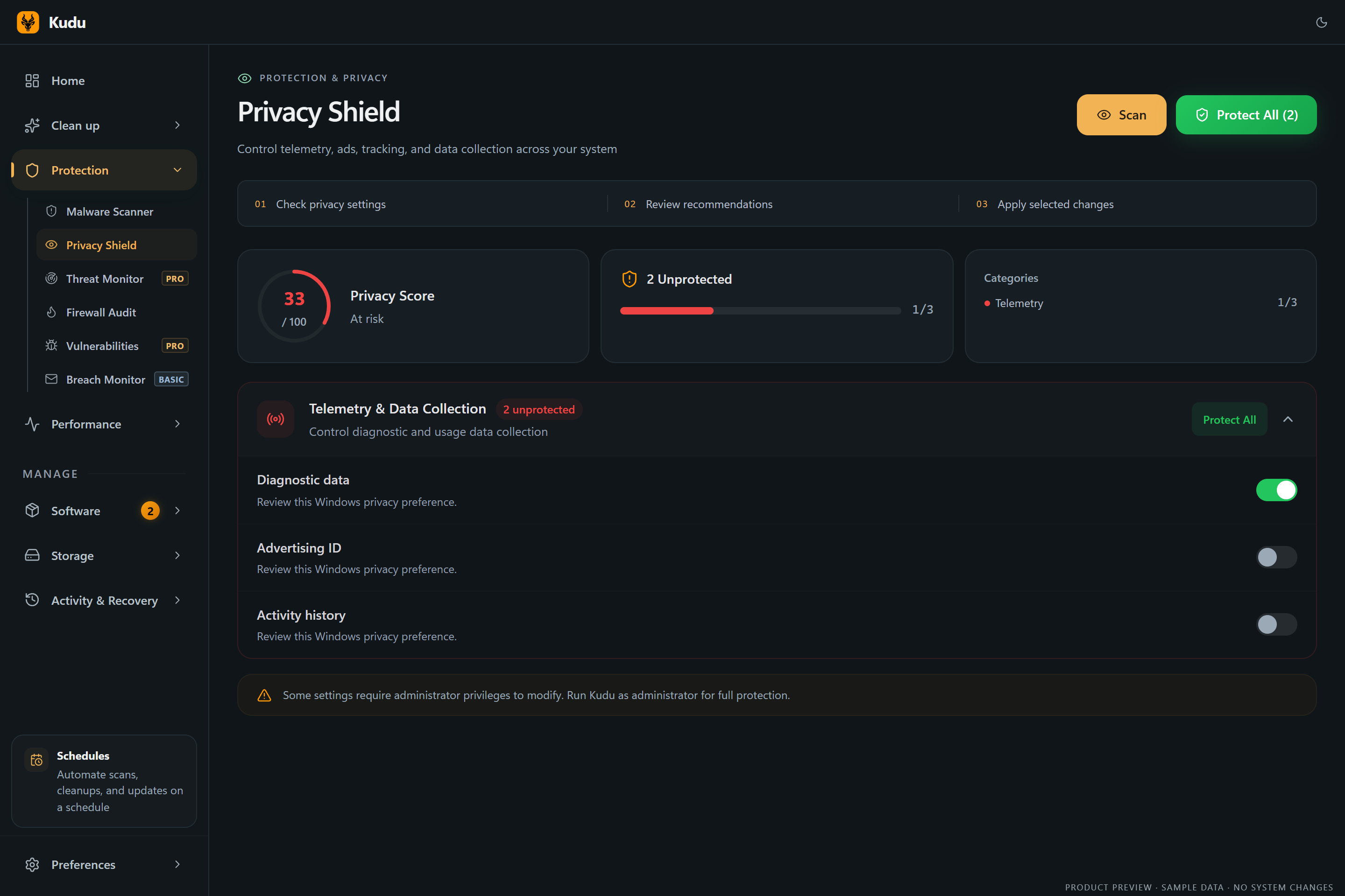 Security Hardening and Malware Scanner Tool — Kudu